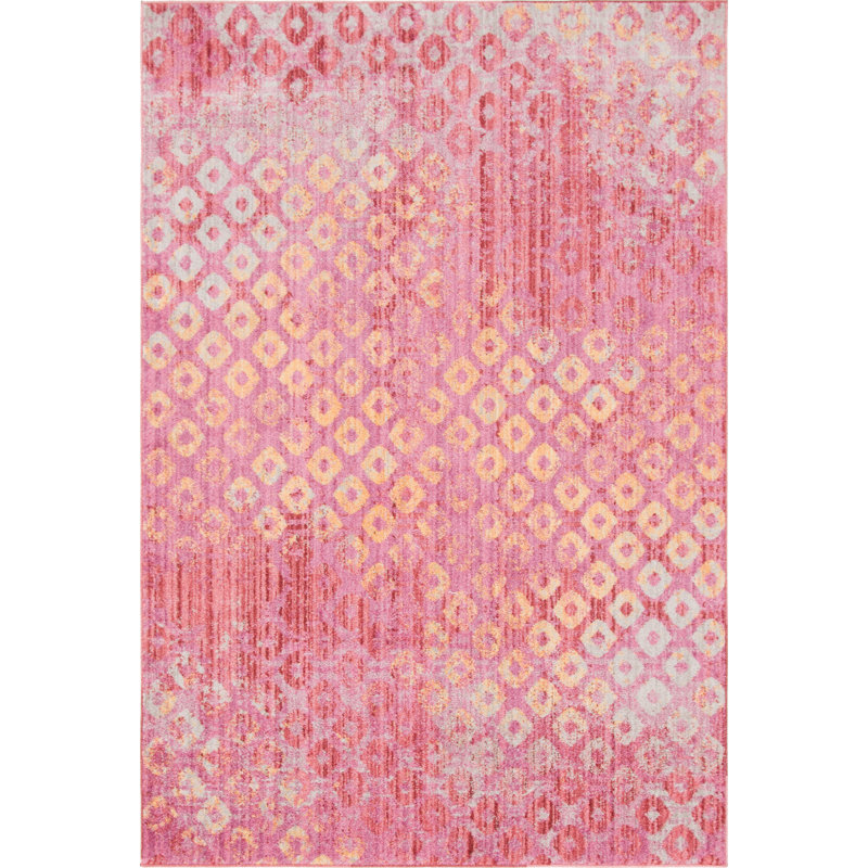 Blue Elephant Kyng Pink/Gold Rug & Reviews Wayfair.co.uk